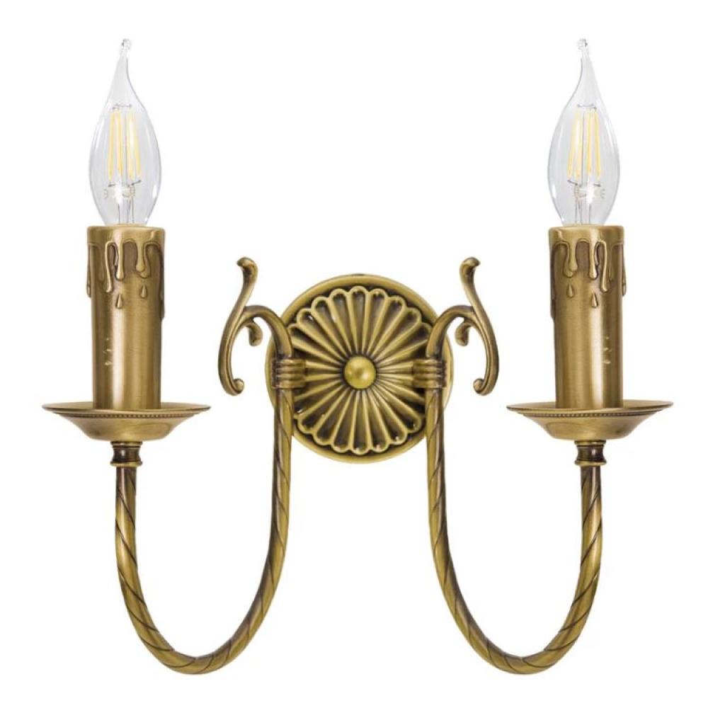 klasicka dvojziarovkova elegantna stena lampa nastenny svietnik chodba zamek vila lampy osvetlenie zlata sviecka ziarova obcianske lampy.jpg